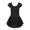 Black, variant on Ballet Leotards with Skirt Toddler Girls Dance Ballerina Outfit Dresses Short Sleeve