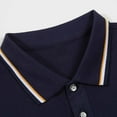 thumbnail image 3 of CaiJunJia Mens Short Sleeve Solid Stretch Cotton Pique Polo Shirt Polo Shirts for Men Clearance, 3 of 5