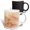 Multicolor, variant on 3drose, Image of Beautiful Pale Peach with Gold Veins Marble Pattern, 15oz Mug