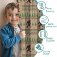 thumbnail image 3 of Blackout Kids Curtains,Bigfoot and Tree Brown Pattern Children's Insulated Curtains Set Of 2,Bedroom Essentials,Toddler Room Decor 52"x84", 3 of 5