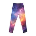 thumbnail image 5 of Girls Leggings Starry Sky Printed Pants Full Ankle Length Slim Fit Medium Thick Tights Pants, 5 of 5