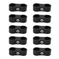 thumbnail image 1 of Hose Separator Clamp, 6AN Black 10PCS Rustproof Fuel Line Divider  For Water Pipe For 3/8 Fuel Brake Lines, 1 of 8