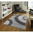thumbnail image 2 of MDA Home Glamour Gray/Black Geometric Polypropylene Area Rug - 6'9" x 9'6", 2 of 3