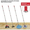 thumbnail image 6 of Spin Mop Replacement Handle for O Cedar - 4-Section 32" to 58" Mop Handle Replacement Stick Compatible with O-Cedar, EasyWring Mop Refills/Base, 6 of 8