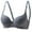 Gray-10, variant on Womens Bras Thin Cup Underwire Wire Bra Comfortable Simple Solid Color Daily Wear