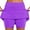 501_Purple, variant on Jxximdong Skorts for Women Women's Pocket Pants Solid Mid Waist Culottes Short Skirts Skinny Pants Black L Athletic Skort