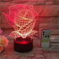 thumbnail image 2 of Bedroom Led Night Light, Nursing Night Plug In 3d Night Light Creative Desk Lamp Warm Romantic Bedside Lamp, 2 of 5
