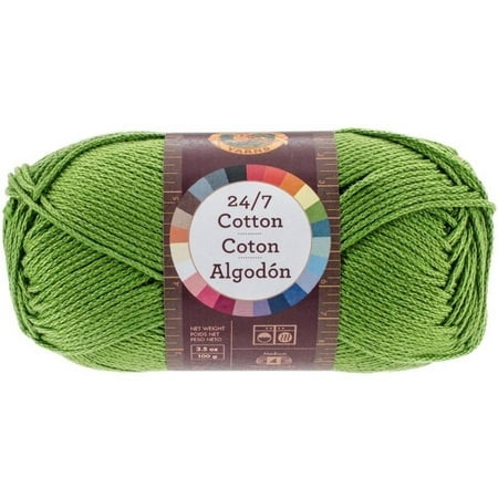 Solid Yarn Grass - Lion Brand 24/7 Cotton Grass Cotton Yarn