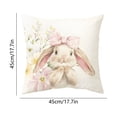 thumbnail image 2 of Djunllk Pillow Covers 18x18, Spring & Easter Cozy & Breathable Holiday Home Farmhouses Decorative Pillowcases, 2 of 6