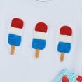 thumbnail image 5 of Toddler Boys Short Suit 4th of July Baby Boy Outfit Cute Popsicle Print T-Shirt & Star Print Shorts 2-Piece Outfit, 5 of 7