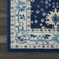 thumbnail image 3 of Serene Persian Traditional Navy/Ivory 8' x 10' Area Rug, (8' x 10'), 3 of 6