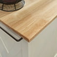 thumbnail image 3 of Homestyles Seaside Lodge Wood Kitchen Cart in Off White, 3 of 7