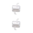 thumbnail image 1 of Wosthever Gancho adhesivo sin costuras con soporte de carga de 2KG Ganchos de pared resistentes al desgaste Palo fuerte Estante de almacenamiento Blanco 2Conjunto, 1 of 6