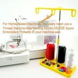 New brothread Polyester Embroidery Machine Thread, Huge Spool 5000M, 2 ...