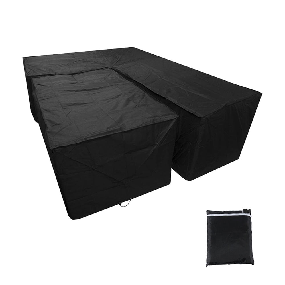 Outdoor Furniture Cover Waterproof Dustproof L Shape Garden Patio Sofa Protector 