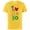 Yellow, variant on Disney Mickey Icon Ho Ho Ho Holiday - Short Sleeve Cotton T-Shirt for Adults- Customized-Black