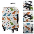 thumbnail image 5 of White Cartoon Dinosaurs Mushrooms Pattern Luggage Cover Fashion Suitcase Cover Baggage Covers Fit 25-28 Inch Luggage (Go Travel), 5 of 5