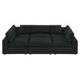 thumbnail image 2 of Modway Commix 6-Piece Upholstered Wood & Fabric Sectional Sofa in Black, 2 of 5