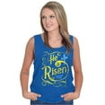 thumbnail image 3 of He Is Risen Jesus Christ Christian Tank Top Tee Shirt Women Brisco Brands M, 3 of 6