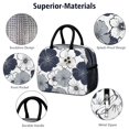 thumbnail image 4 of Obrewu Blue Pioneer Flower Lunch Bag for Adult, Insulated, Leakproof, Oxford Cloth, 4 of 7