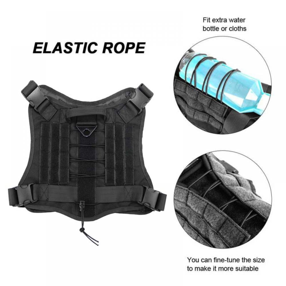 No Pull Dog Harness for Large & Medium Dogs with Handle Adjustable Training Vest Outdoor Black XL
