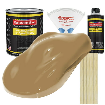 Buckskin Tan Gallon Kit Single Stage ACRYLIC ENAMEL Car Auto Paint (Best Car Paint Restoration Kit)