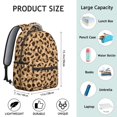 thumbnail image 6 of Leopard Print Backpack for School,Cute School Bag,Schoolbag with Adjustable Shoulder Straps & Padded Back,15.3"x11"x7.1"., 6 of 6