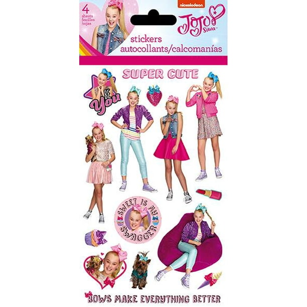 JoJo Siwa Standard Sticker 4 sheet