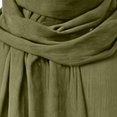 thumbnail image 5 of UTSJKR Mens Floor‑Length Wrapped Scarf Collar Cape Cloak Lightweight Wrinkle Fabric for Medieval Wanderer Larp Cosplay Festival Costume Accessory Army Green M, 5 of 6