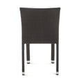 thumbnail image 4 of Vera Outdoor Wicker Armless Stack Chairs with an Aluminum Frame, Set of 2, Multibrown, 4 of 9