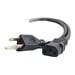 6ft 18 AWG Laptop Power Cord - NEMA 5-15P To IEC320 C5 (Mickey Mouse Connector)