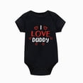 thumbnail image 2 of Farysays I Love My Daddy Baby Bodysuit I Love Daddy Bodysuits for Baby Dad Babies Clothes Unisex Romper, 2 of 4