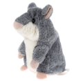 thumbnail image 1 of Jouets Interactifs en Peluche Mimétiques Hamster Parlant Répète Ce Que Vous Dites Animal Électronique (Gris), 1 of 9