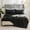 Black, variant on Seyotauo Brushed Polyester Bed Sheet Set, Ultra Soft Breathable Wrinkle Resistant, Solid Color Modern Minimalist, for Master Bedroom Guest Room Dormitory