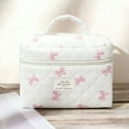 thumbnail image 5 of Gynky Makeup Bag- Large Capacity Cute Floral Travel Toiletry Bag,Cotton Cosmetic Bag Set for Women Girls Gifts Birthday, 5 of 7