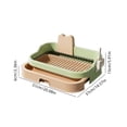 thumbnail image 3 of Aoznliie Dog Potty Tray, Indoor Pet Toilet with Drawer & Splash Guard, Removable Grid and Scoop for Small Medium Dogs, Easy Clean, 20.1x14.6x5.9 in, 3 of 6