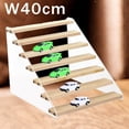 thumbnail image 4 of ruzhgo Acrylic Riser Stand Shelf for acrylic stands display shelves vinyl shelf acrylic stands Figure Toys Display Rack 7 layer 15.7inch width, 4 of 9