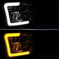 thumbnail image 7 of AKKON - Fits 2009-2010-2018 Dodge Ram 1500 2500 3500 Projector Chrome Headlights w/ [LED Tube] Yellow Turn Signal Pair, 7 of 7
