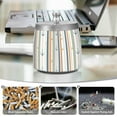 thumbnail image 6 of Yayeee Ashtray with Lid for Cigarette Smokeless Stainless Steel Home Ash Holder, Nautical Pattern, 6 of 7