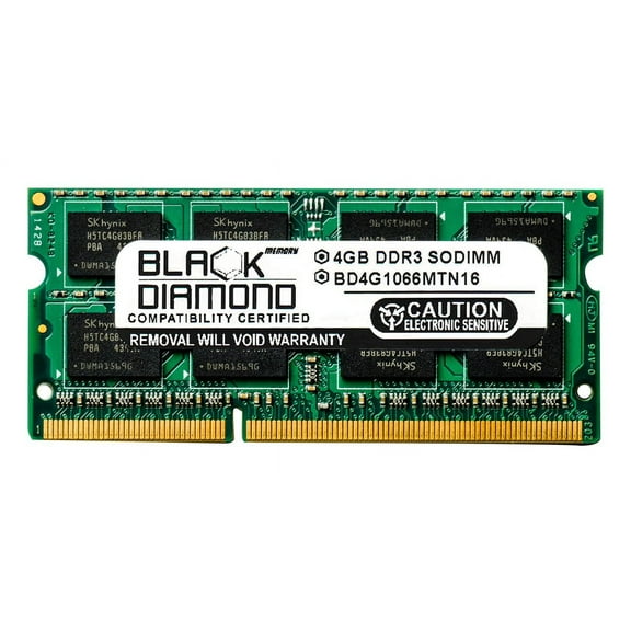 4GB RAM Memory for Panasonic Toughbook CF-F9, CF-S9 Black Diamond Memory Module DDR3 SO-DIMM 204pin PC3-8500 1066MHz Upgrade