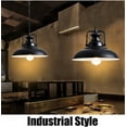thumbnail image 2 of Black Metal Pendant Light Fixture for Kitchen Island, American Industrial Style Pendant Lamp for Dining Room, Vintage Farmhouse Iron Pendant Lighting, Rustic Retro Pendant Light Fixture for Garage, 2 of 8