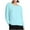 Sky Blue, variant on Ltctricy Women's Fuzzy Fleece Plus Size Tops Soft Casual Long Sleeve Crew Neck Plush Warm T Shirts Fall Winter Clothes(Yellow,X-Large)