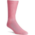 thumbnail image 3 of MDR Diabetic Socks Crew Length for Men and Women with Full Sole 3 Pairs Non-Binding Wide Top Comfort & Support Made in USA (9-11, Pink), 3 of 9