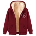 thumbnail image 1 of Veste à Capuche Zippée pour Femmes Chaude Décontractée pour Usage Quotidien en Toutes Saisons, 1 of 5