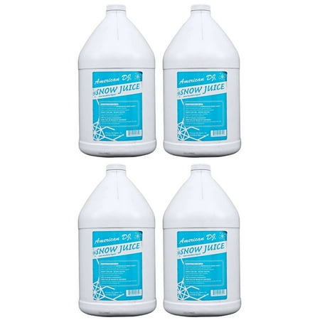 (4) American DJ Snow Gal Gallon of Snow Fluid for Snow Flurry Machine