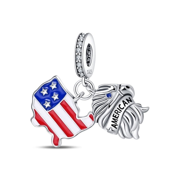 American Eagle Charm, Compatible with Most Bracelet, Charm for Bracelet