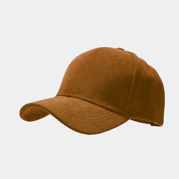HuangHuanChen Baseball Caps Unisex Suede Soft Solid Color Curved Brim Adjustable Dad Hat Visor Cap Streetwear UV Protection Sun Hats One Size