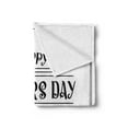 thumbnail image 2 of Father's Day Soft Flannel Fleece Blanket, Monochrome Illustration of Happy Father's Day Calligraphy in a Frame, Cozy Plush for Indoor and Outdoor Use, 70" x 90", Charcoal Grey White, by Ambesonne, 2 of 5