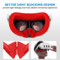 thumbnail image 5 of husxh 2 in 1 Silicone Facial Interface & Face Cover Pad Lightproof With Lens Protector Face Pad Mask & Face Cushion Sweatproof Washable Replacement for Meta/Oculus Quest 3 VR Accessories, 5 of 9