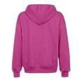 thumbnail image 4 of Gibobby Zip Up Hoodie Women Casual Oversized Sweatshirts - Fall Fashion Fleece Lined Jacket - Thick Warm Coat Winter Clothing(L,Hot Pink), 4 of 7